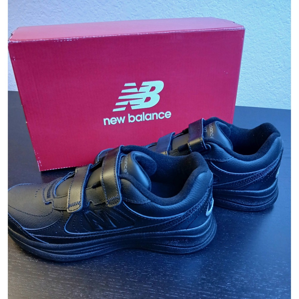 New Balance 577v1 Black Leather Walking Shoes WW577VK Womens 6 Narrow 2A